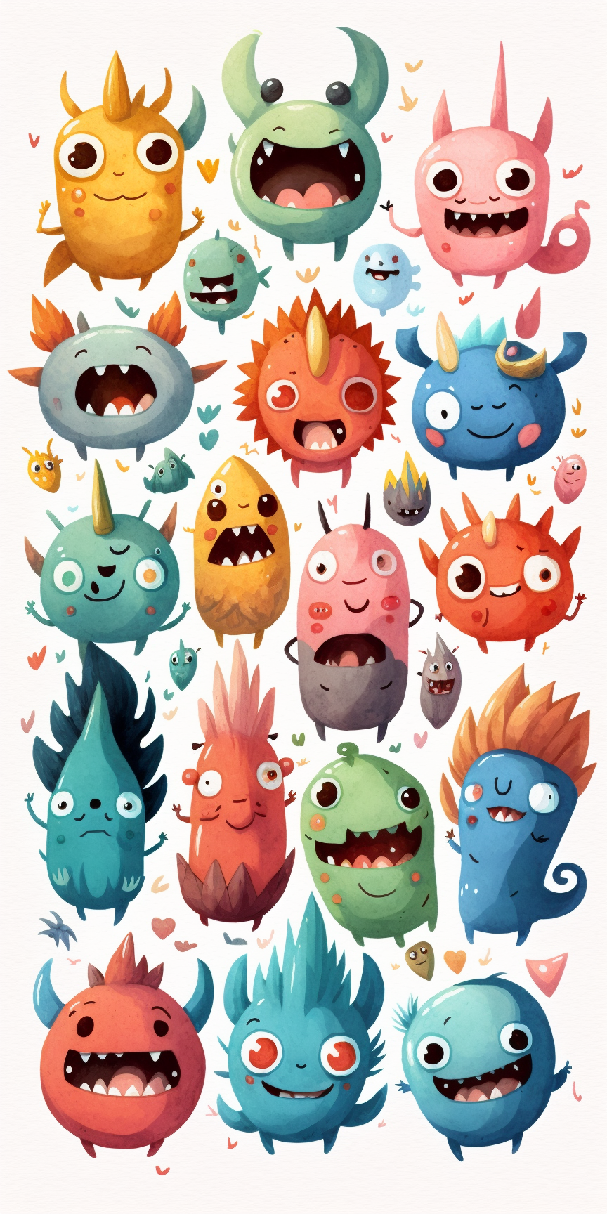 animated monsters cliparts