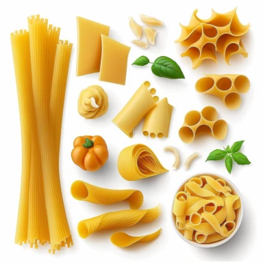clipart Pasta Italian food, white background