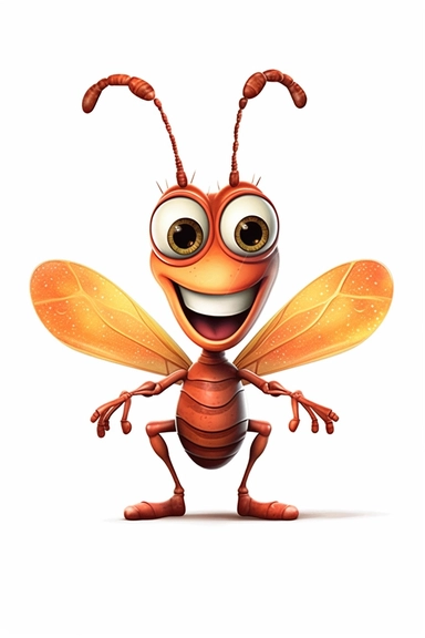 insect cricket and cute , walt disney style, 4k, quality, detailed, clipart, clipart, sticker, cute, pastel colors, smile, black outline only, cartoon illustration black and white high contrast happy cartoon, cartoon illustration of style, children's book illustration,