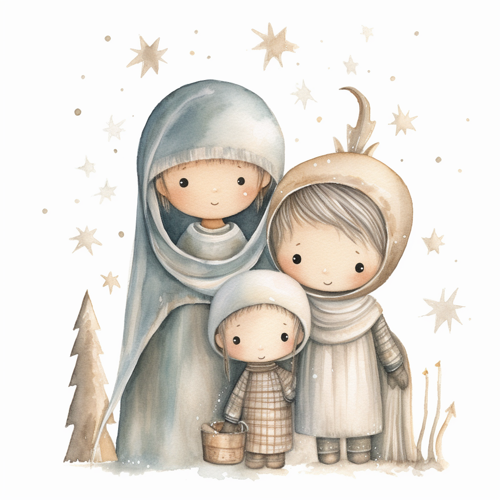 mary and joseph clipart
