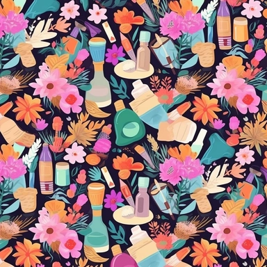 aesthetic, clipart, girly pattern