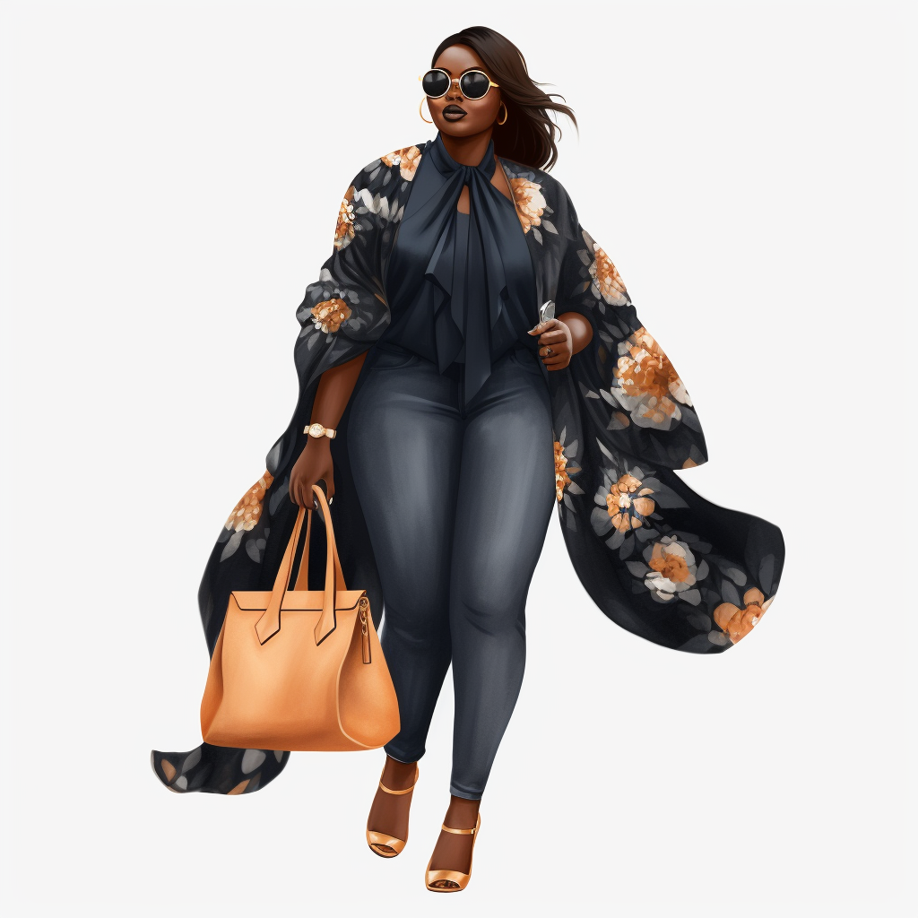 fat lady clipart