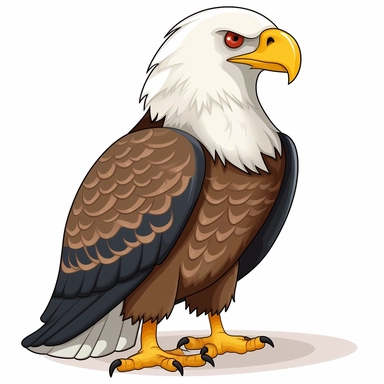 bald eagle clipart on a white background