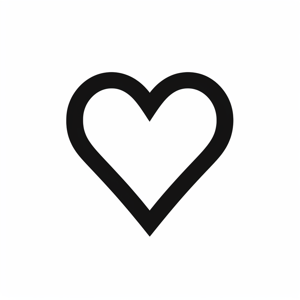 heart silhouette cliparts