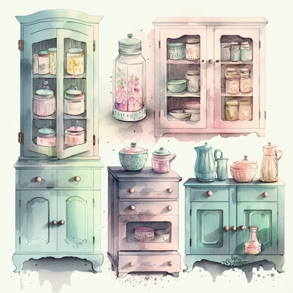 kitchen cabinet cliparts