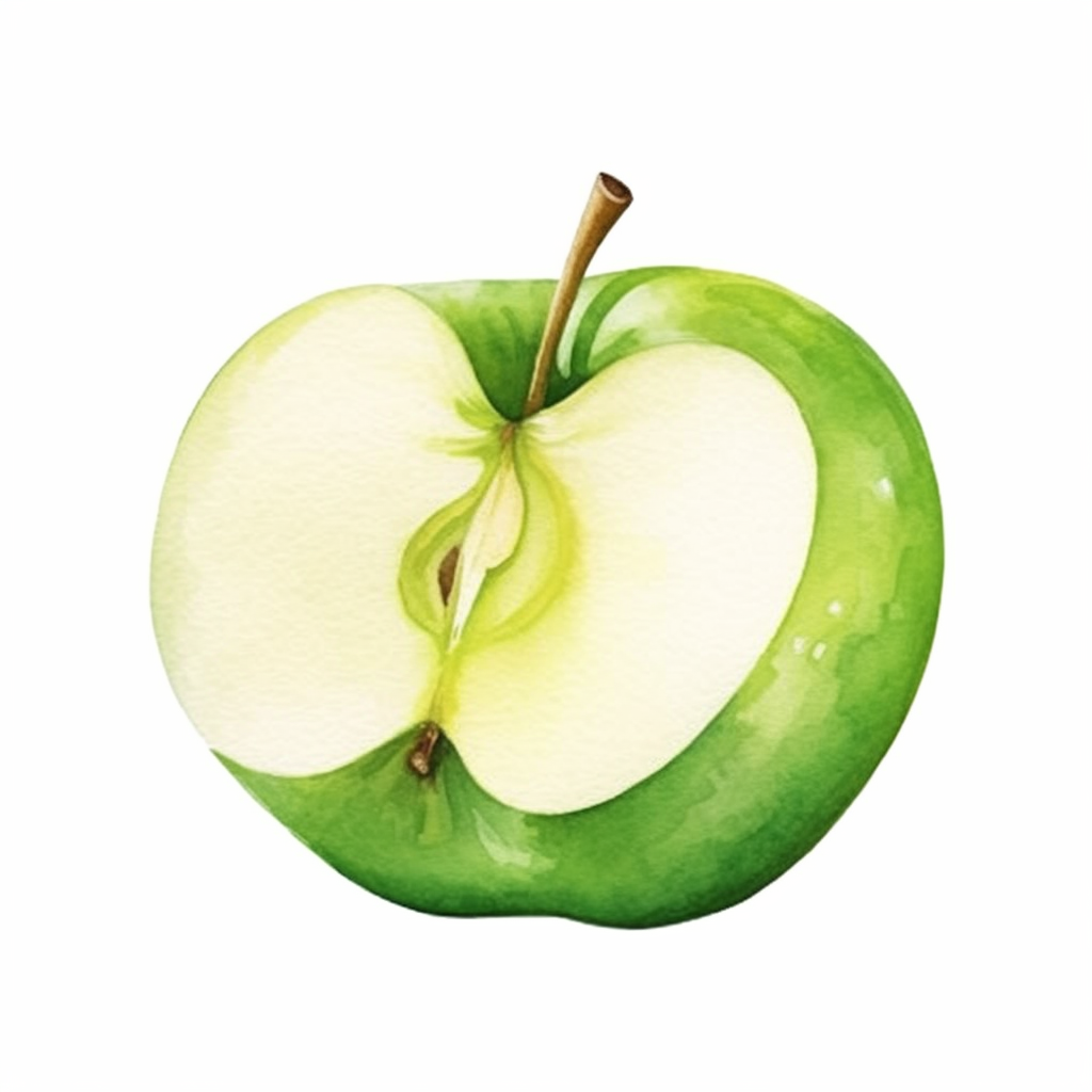 green apple clipart