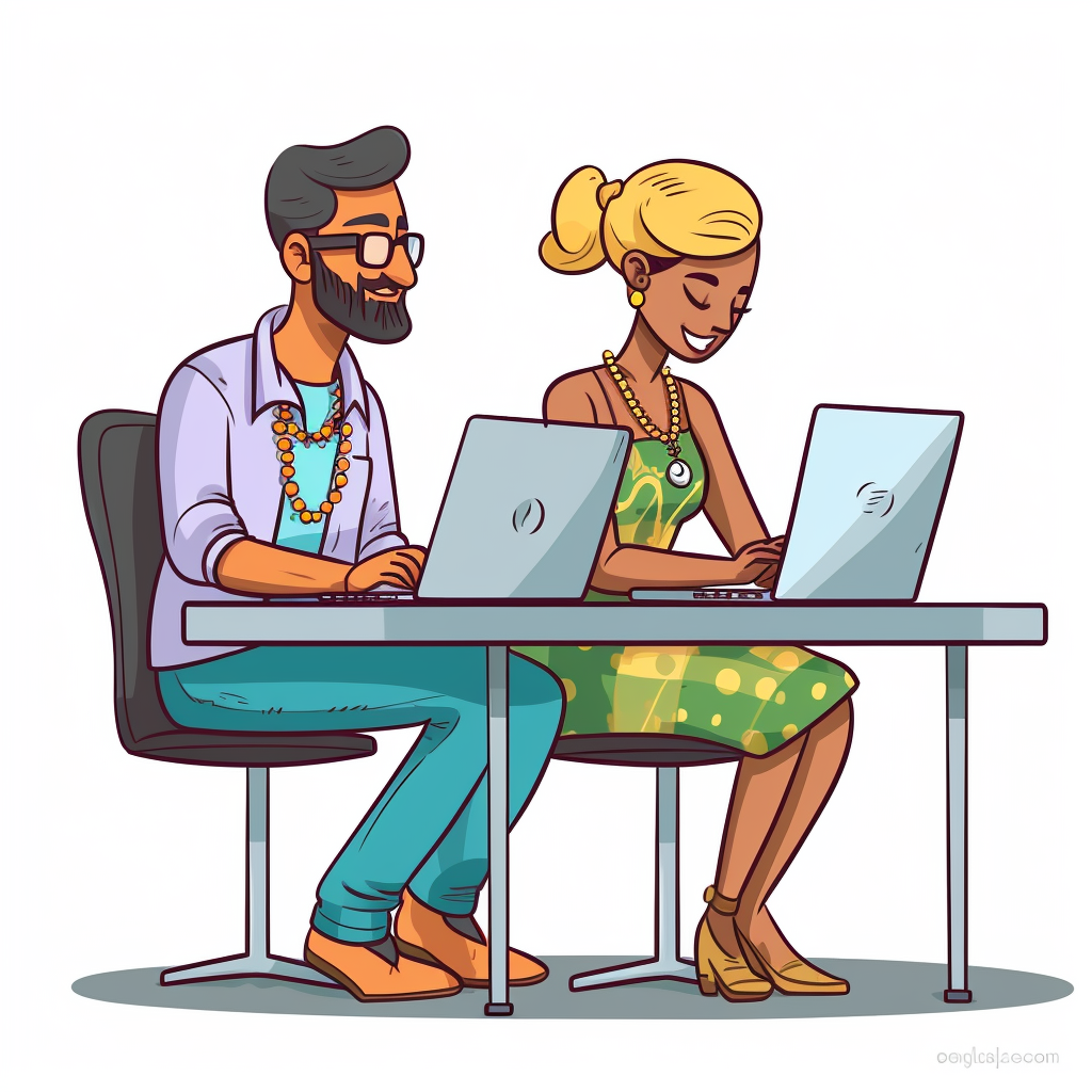 computer work cliparts