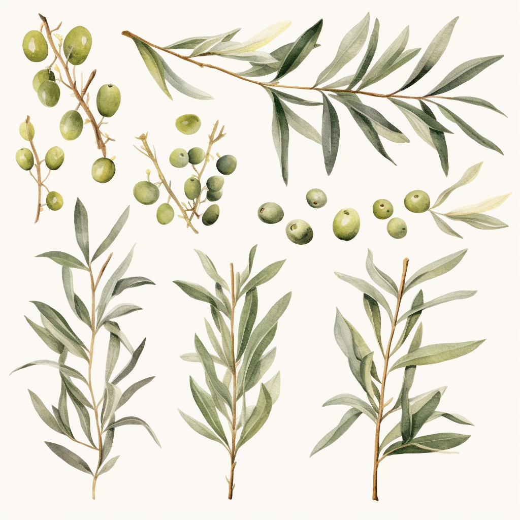 olive branch clipart