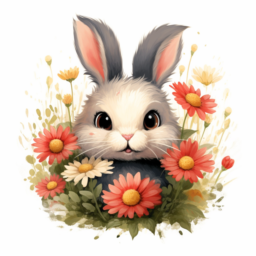 friendly bunny cliparts