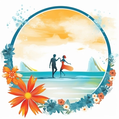 Summer events and holidays: Clipart related to weddings, graduations, Father's Day, and Independence Day
