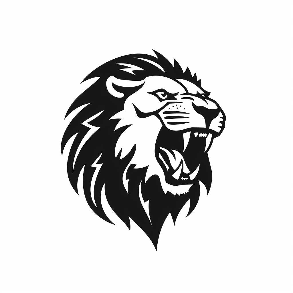 lion silhouette cliparts