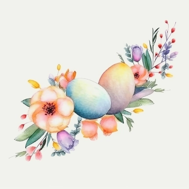 Watercolor easter border frame Clipart, easter, Minimalist Flowers Watercolor, Separated design, 8k