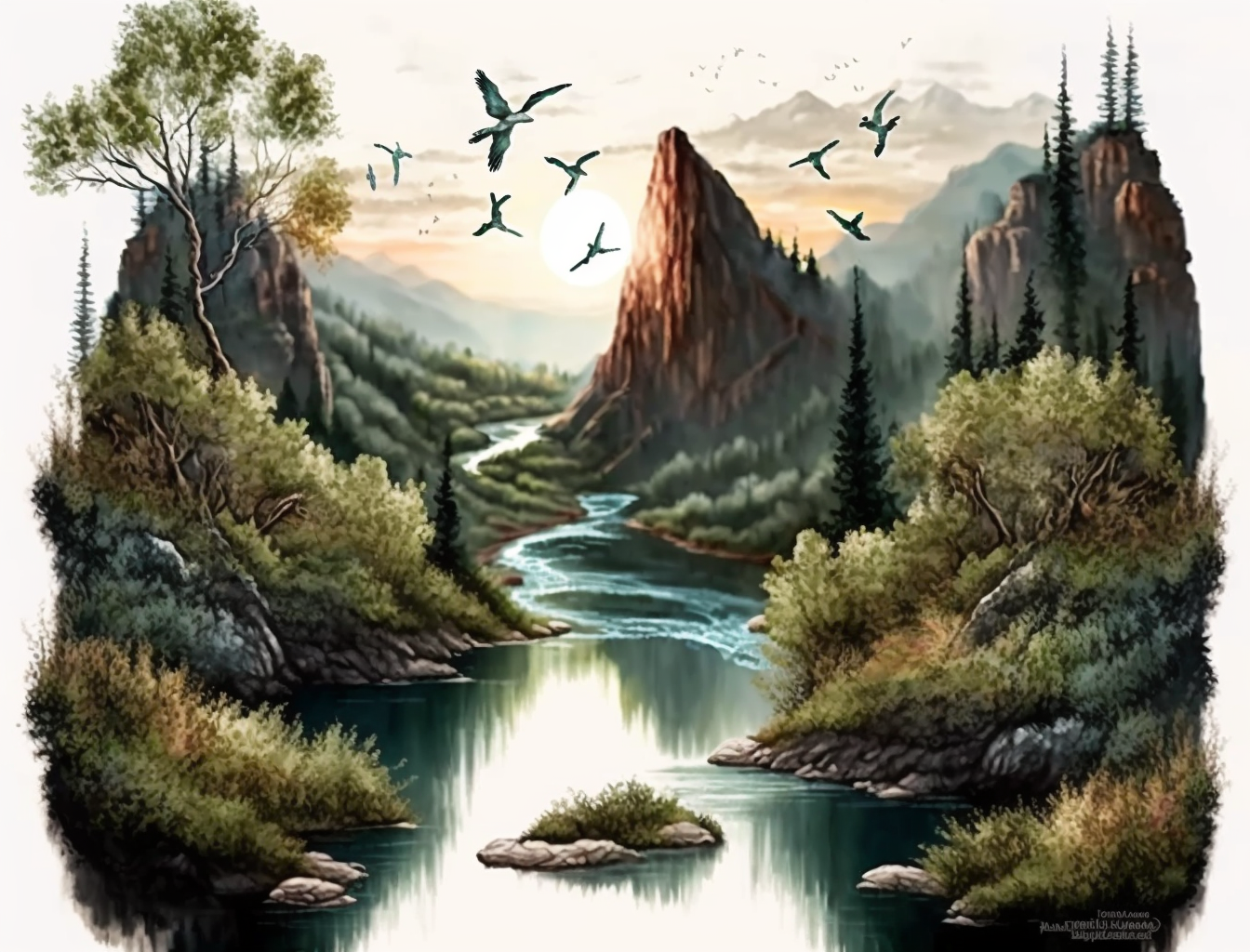 flying birds cliparts