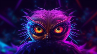 webp, oil painting, glowing eyes, clipart, Halloween, glow in the dark, neon, uhd, vivid, colorful, highly detailed,