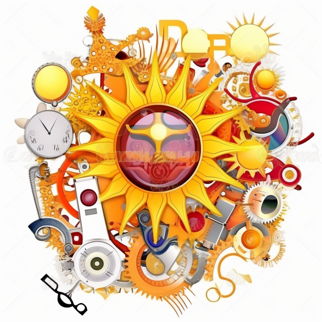 abstract sun cliparts