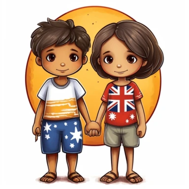 national sorry day clipart for kids digital art, highly detailed, intentional, 4k