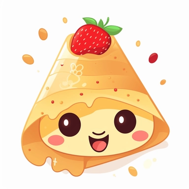 kawaii clipart of Crepe