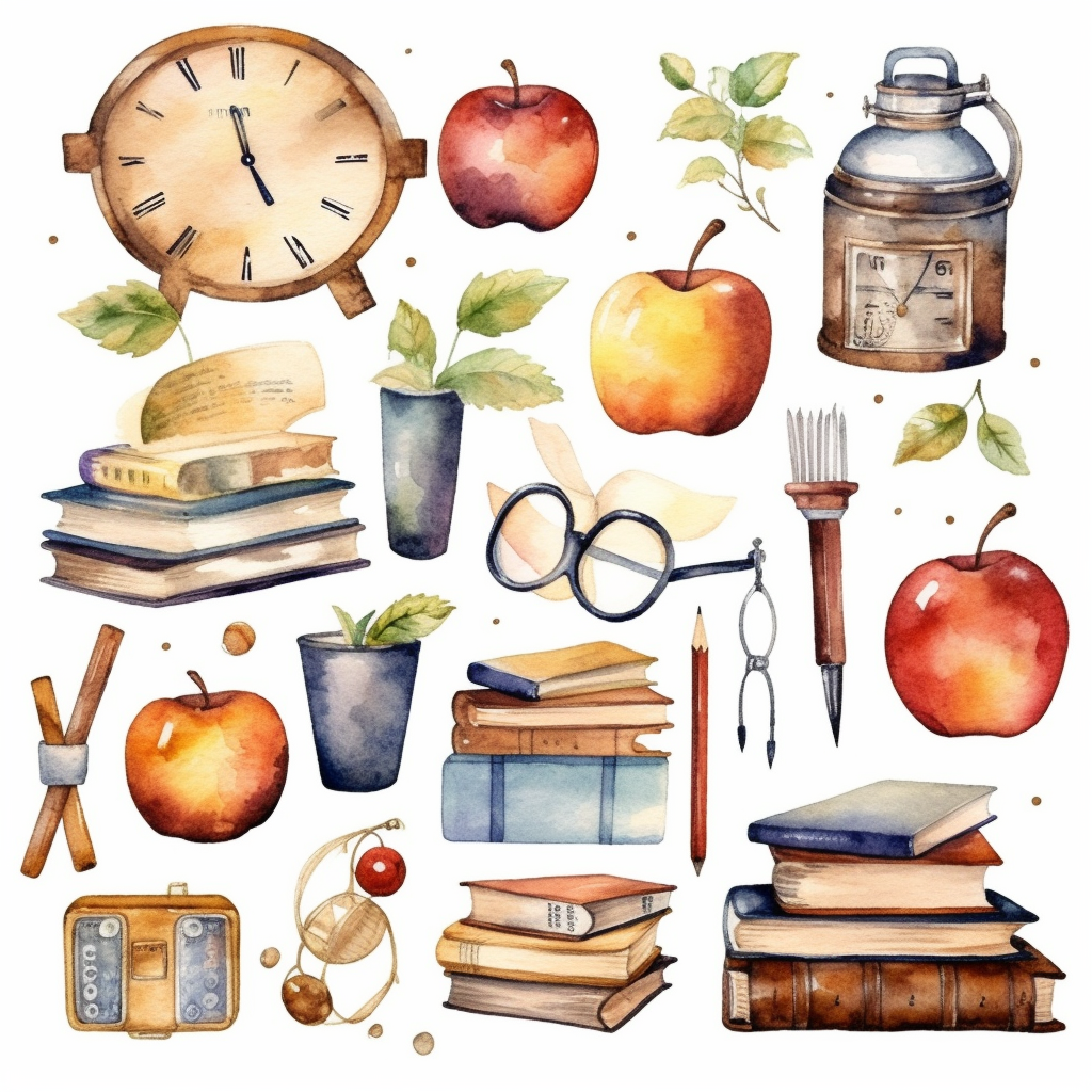 classroom cartoon cliparts