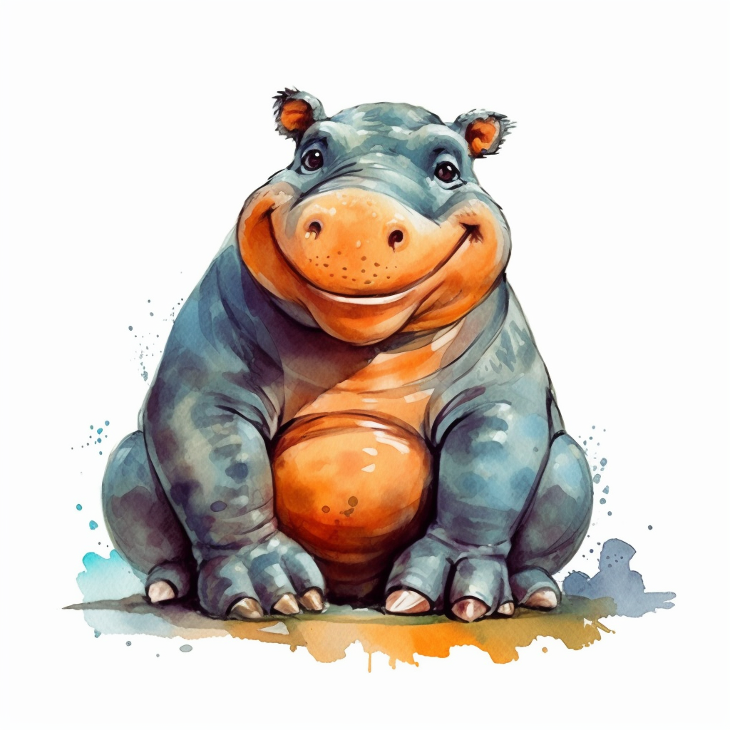 hippopotamus cliparts