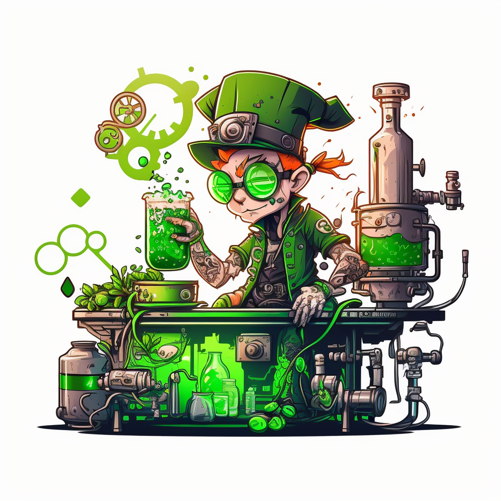 green leprechaun cliparts