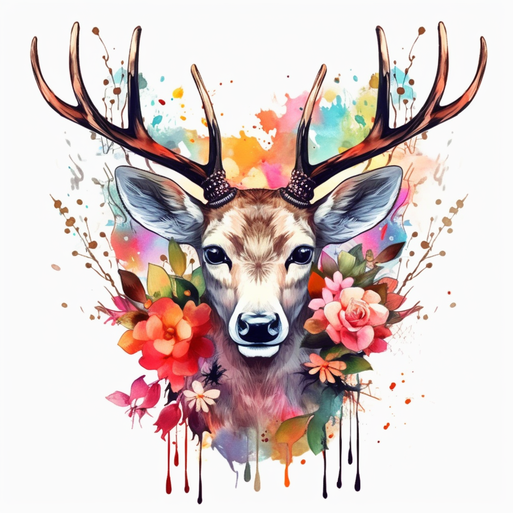 deer head clipart