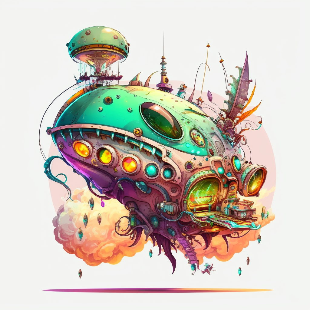 alien spaceship cliparts