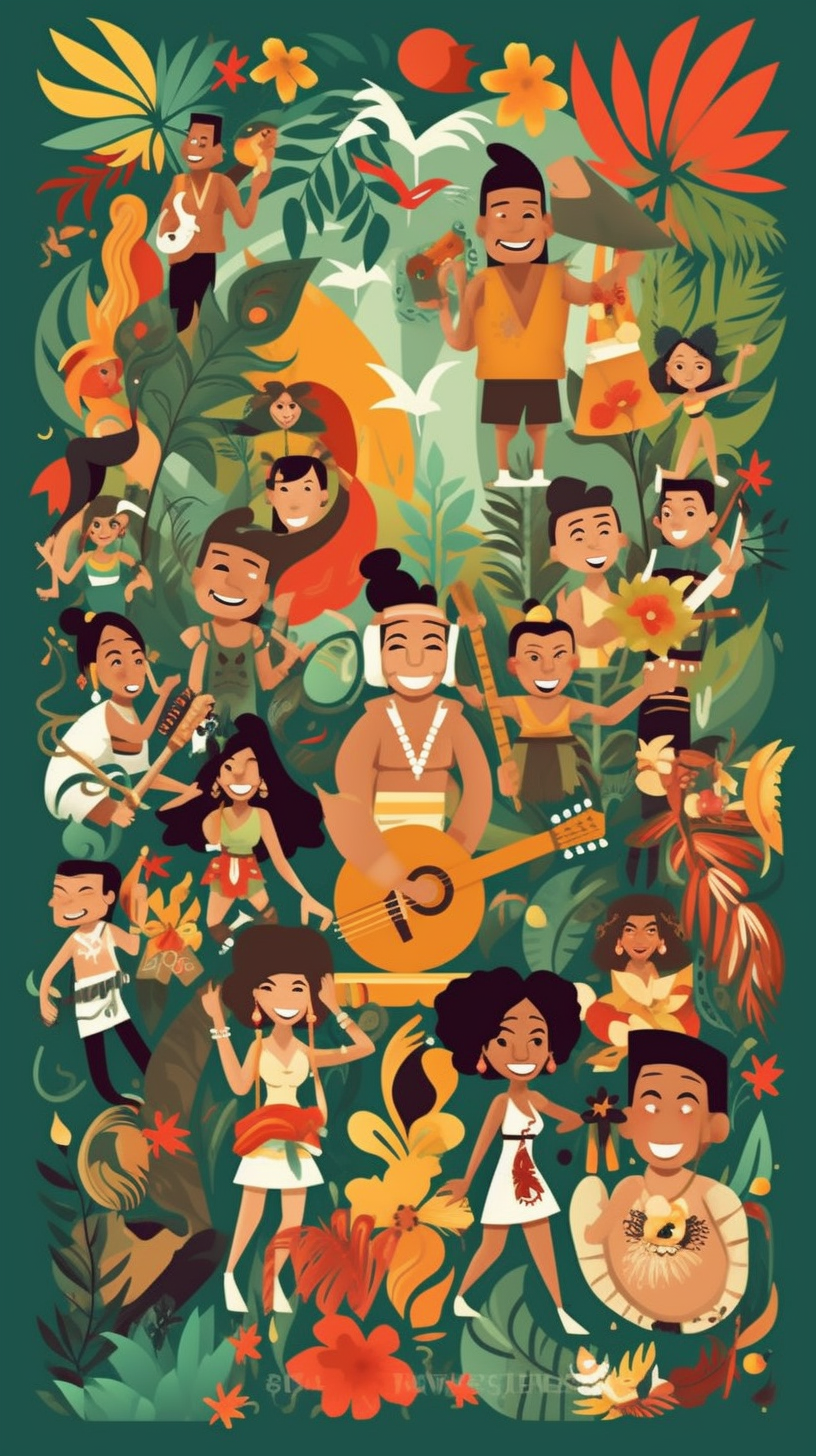 hawaiian luau clipart