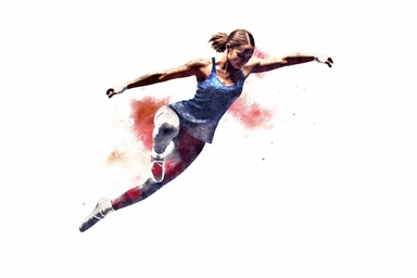 Sports gymnastics , highly detailed, isolated on white, clipart,