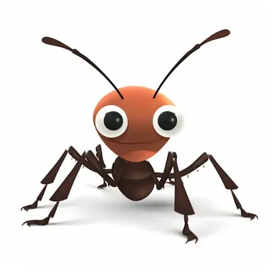 Cute Ant , Aquatic style, clipart, white background,