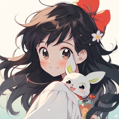 1970s anime style, old era retro style, a close-up shot of a girl, 15 years old, long black hair, 37 points bangs, bow hair clip, gray green V-neck print short sleeve, a cute white cat on the shoulder, holding a cup of lemonade, sweet, light, sky background
