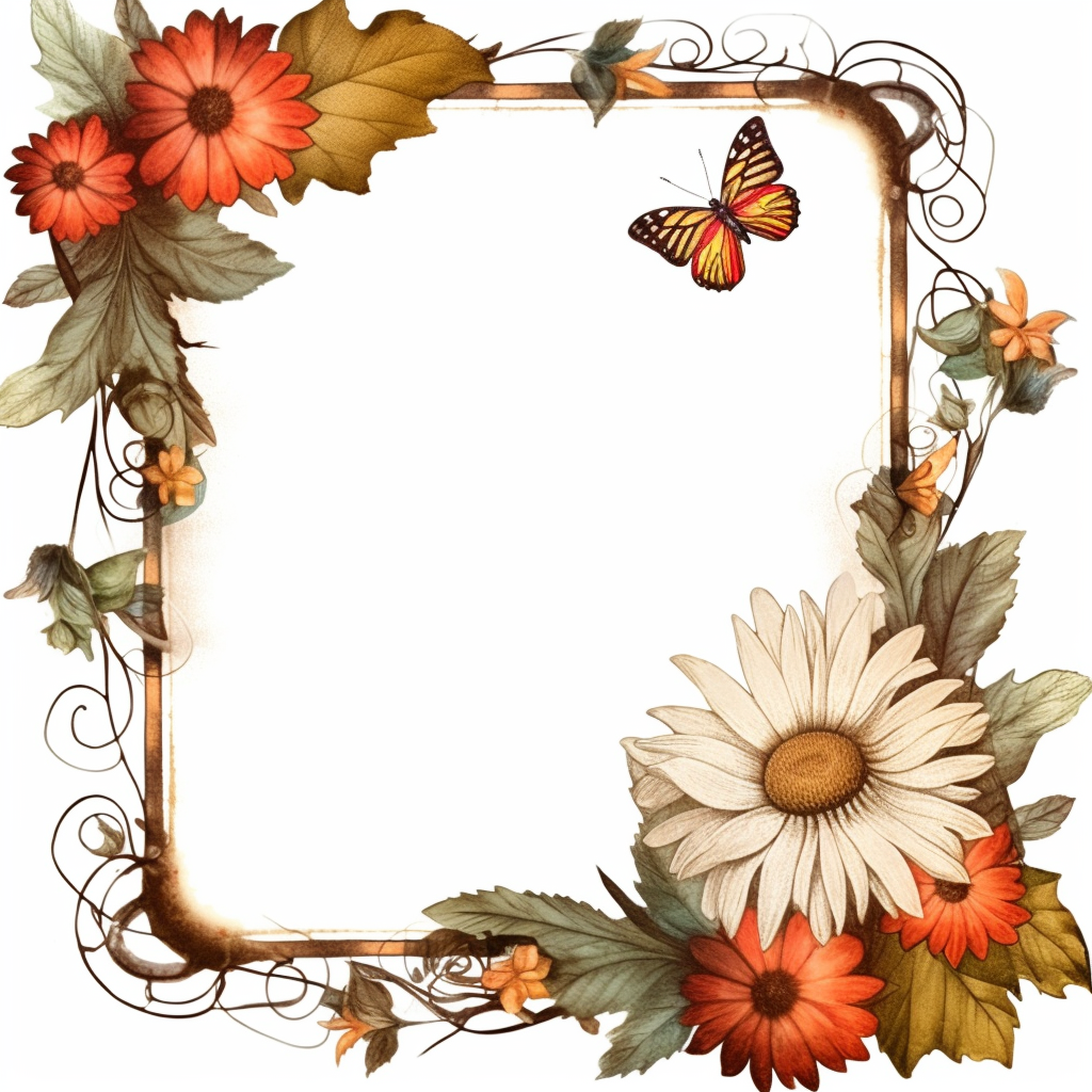 butterfly border clipart