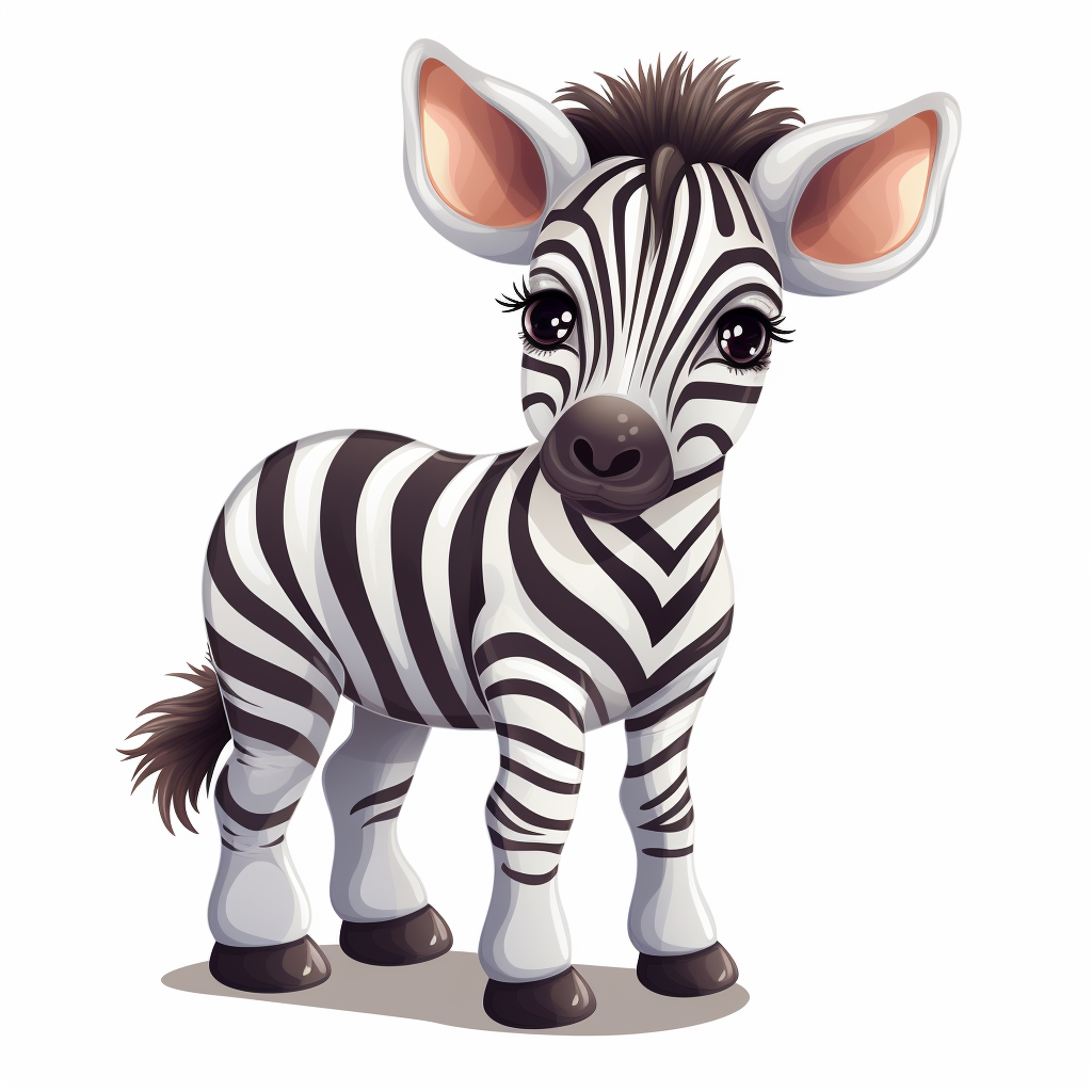 cute zebra clipart