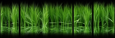 green grass 3px clipart, in the style of video collages, glitchcore, leica cl, black background, striped arrangements, pixelated realism, focus stacking
