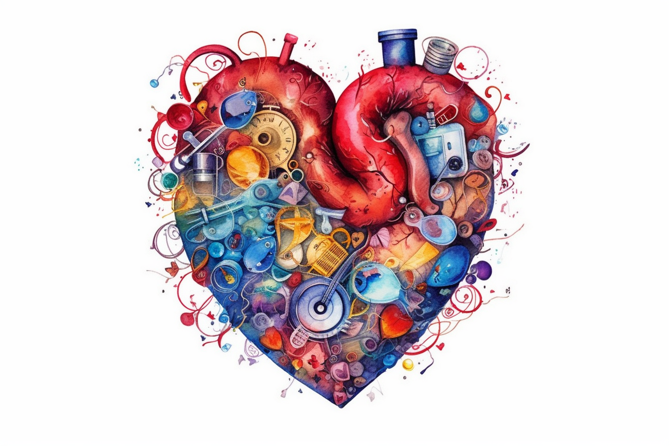intertwined hearts cliparts