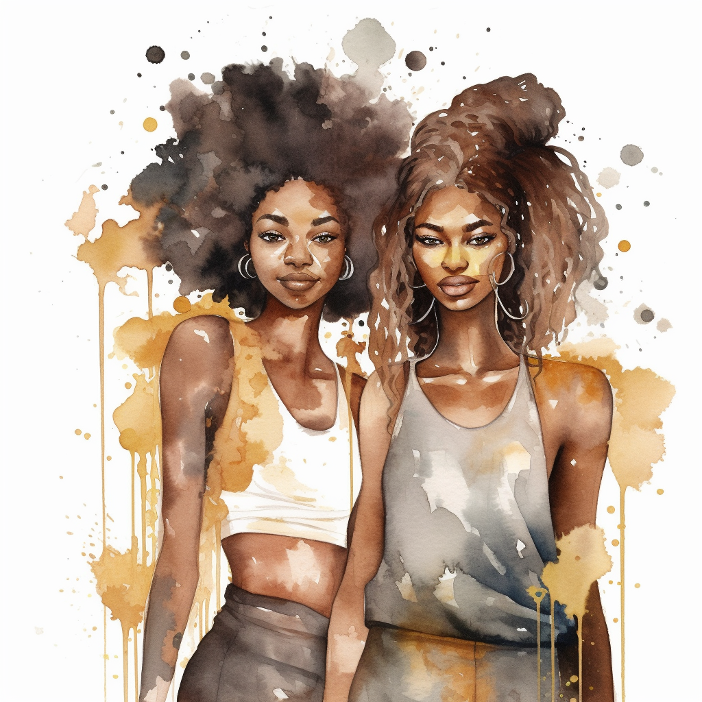 black sisters cliparts