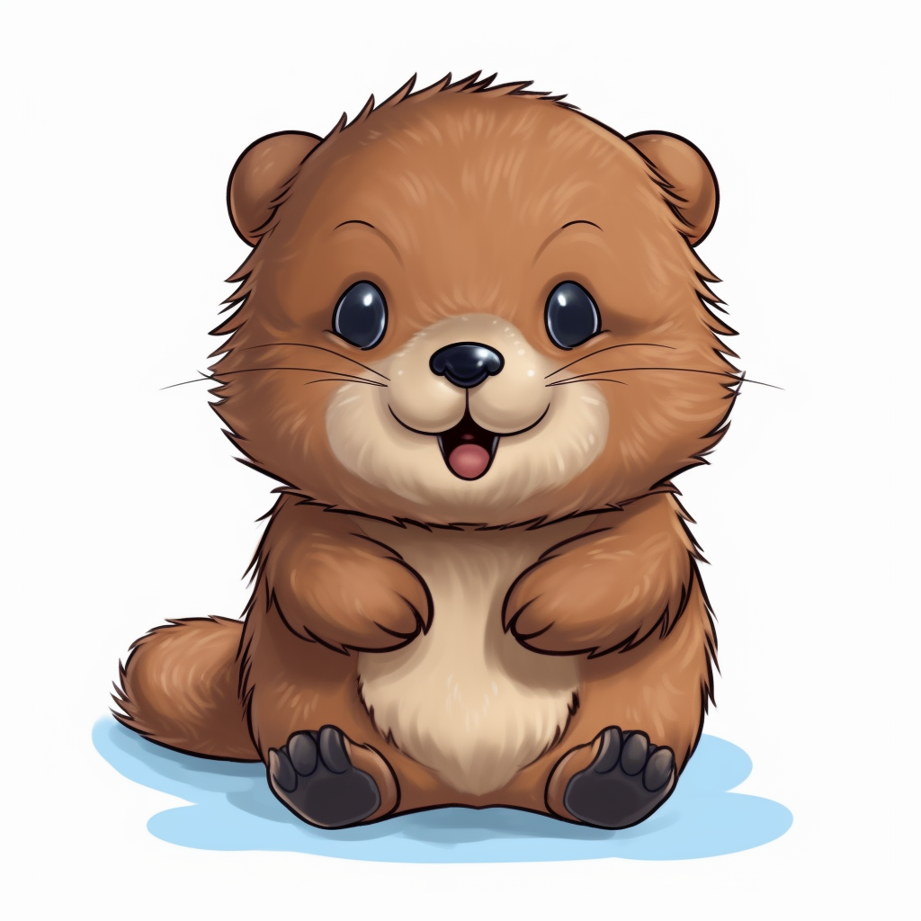 cute baby beaver clipart - Clip Art Library