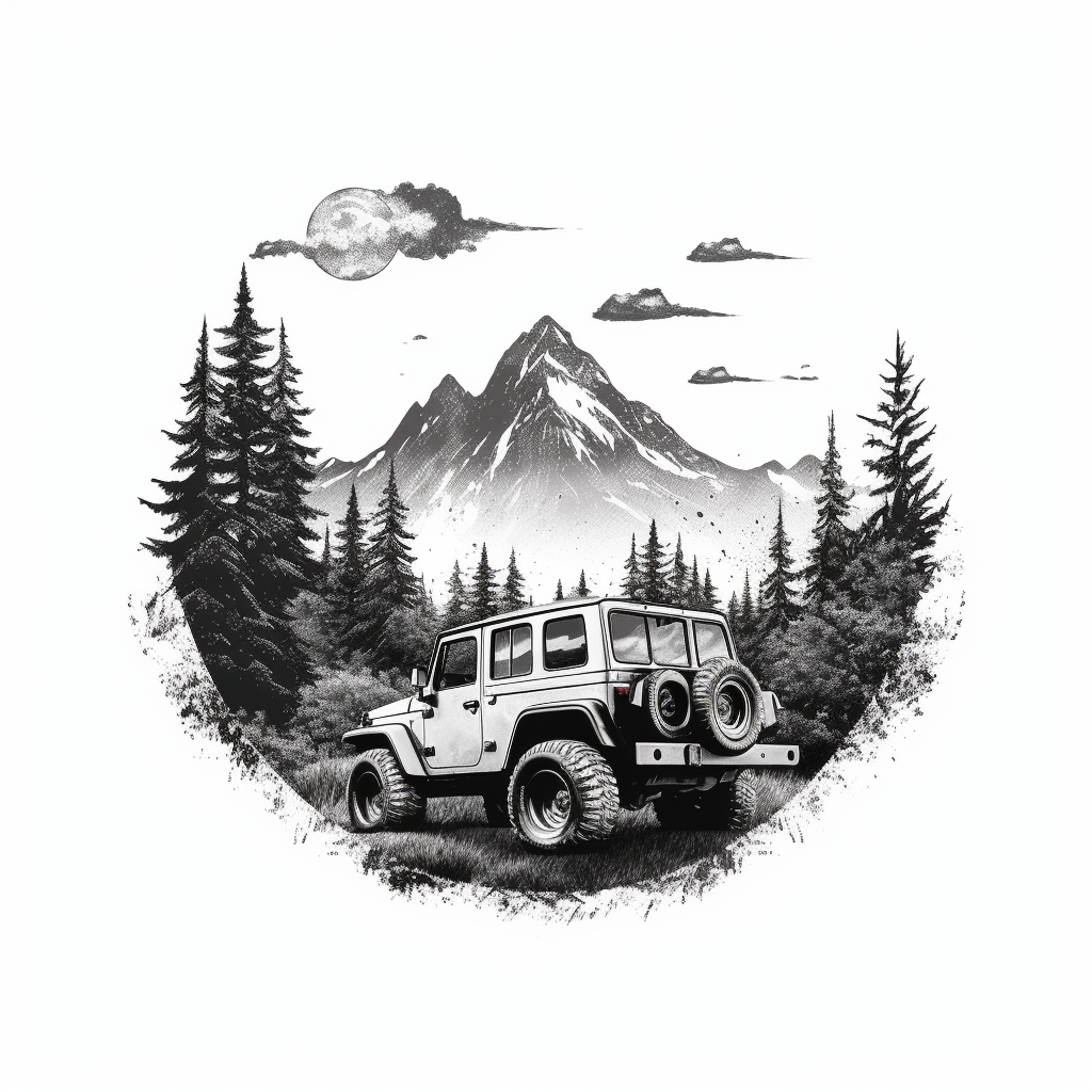 black camping cliparts