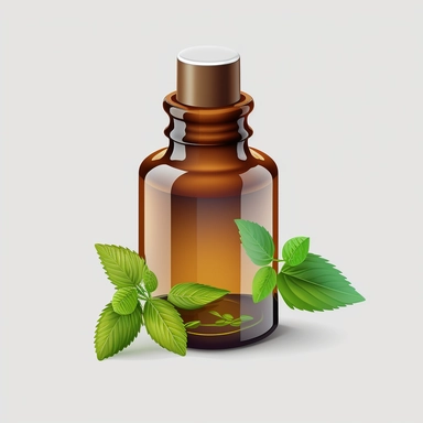 One essential oil bottle clipart, hd, vector illustration, white background