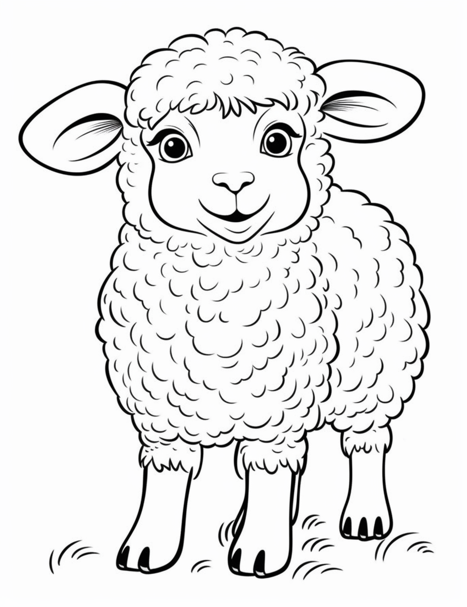 cartoon sheep clipart