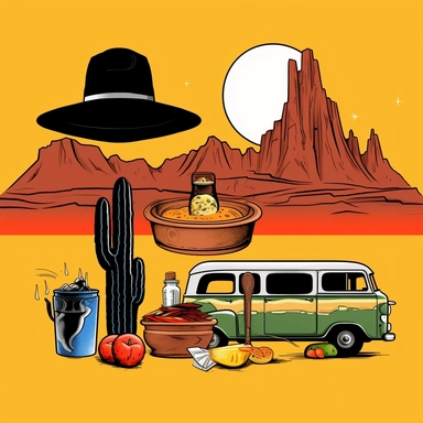 a set of black line clipart inspired by Raiders of the Lost Ark and travel and food and colonialism and David Chang and stolen cultural relics and cooking and grilling and eating and global cuisine and 1980s action figures