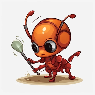 bullet ant ritual, cartoon, clipart, vector