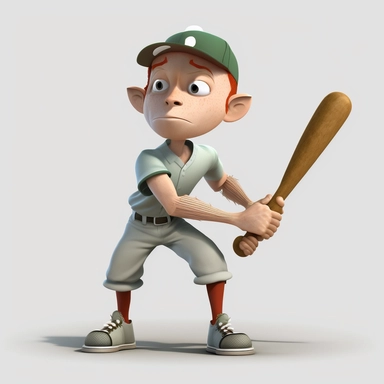 Basetball clipart. Sport graphics, boy Baseball player characters, 8k polished, clear background 3d rendered by pixar