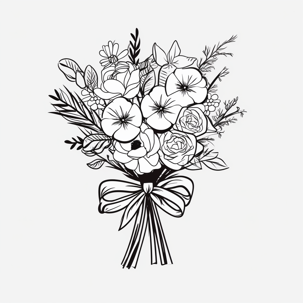 bouquet cliparts silhouette