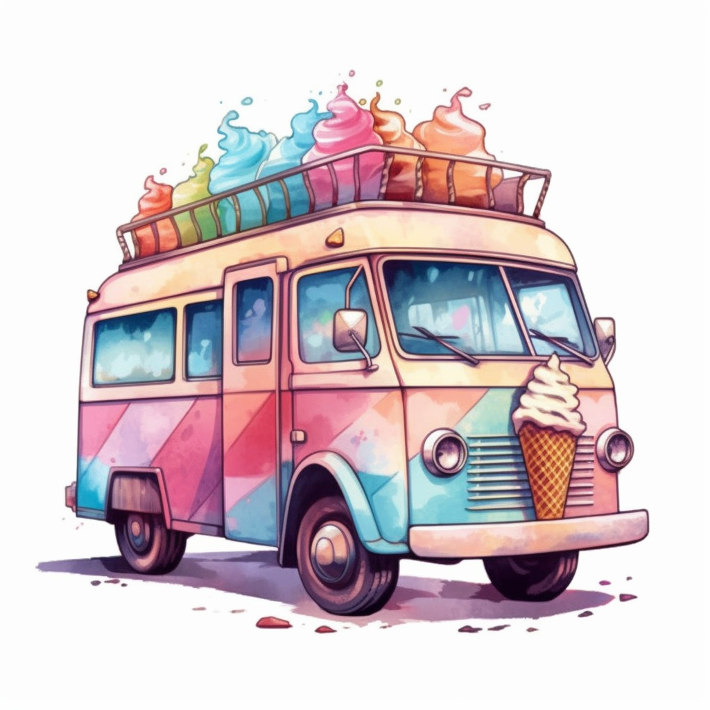 ice cream truck clipart
