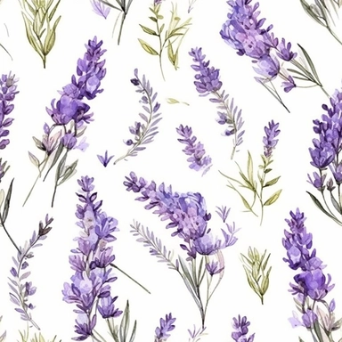 (Lavender), herbs, vintage, Watercolor, vector, white background, clipart, Seamless patterns, repeating patterns design, flat illustration, outlined , Vector, 4K, Art station, digital print, highly detailed clean, A detailed illustration a field,3D vector art, cute and quirky, fantasy art, watercolor effect, bokeh, Adobe Illustrator, hand-drawn, digital painting, low-poly, soft lighting, bird's-eye view, isometric style, retro aesthetic, focused on the character, 4K resolution, vector image, pho