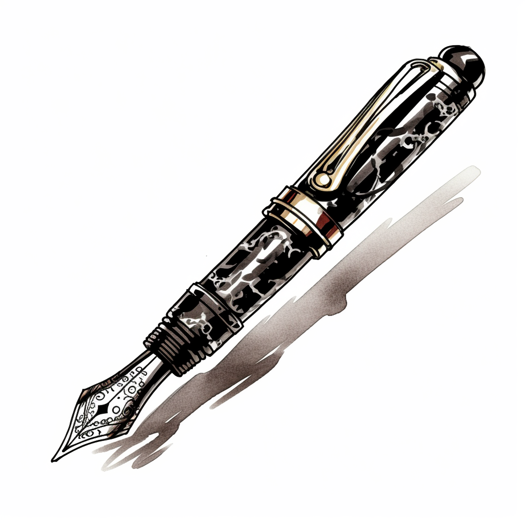 fancy pen cliparts