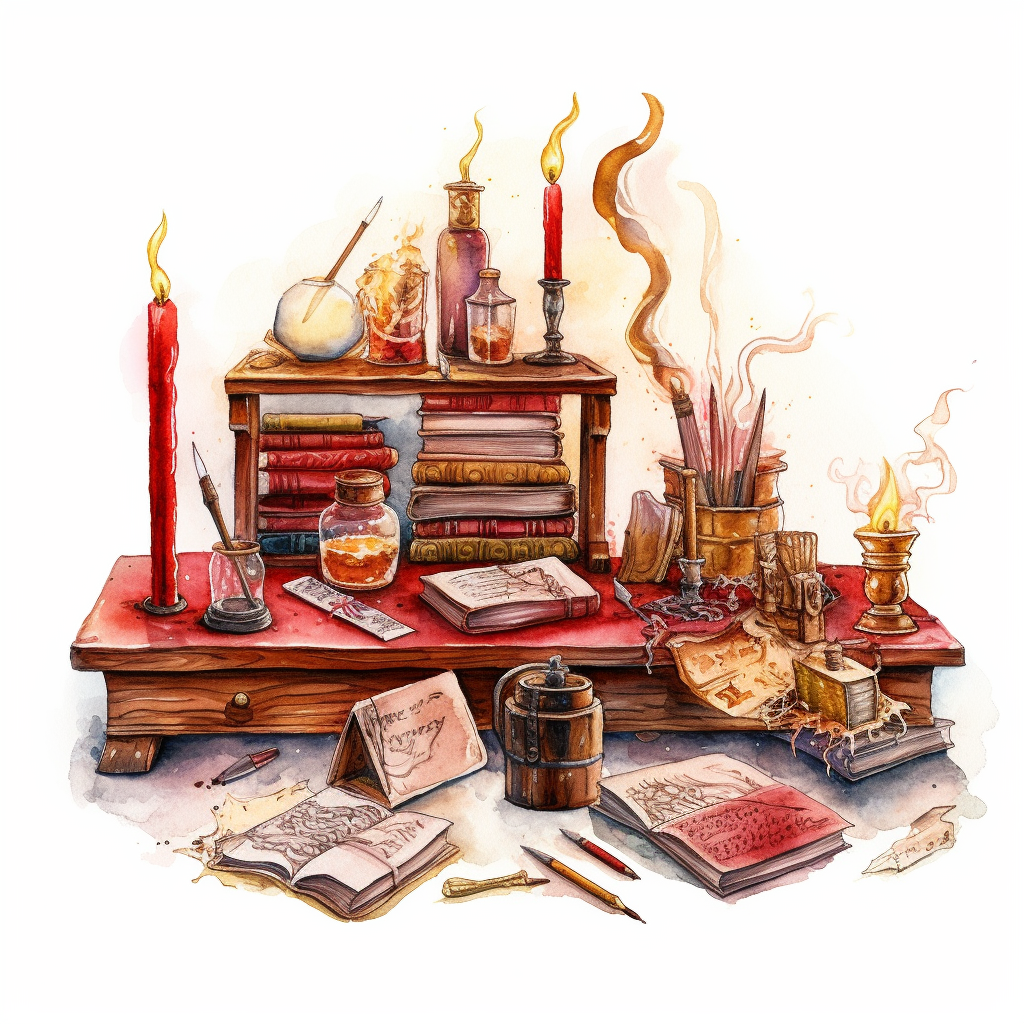 colorful scroll cliparts