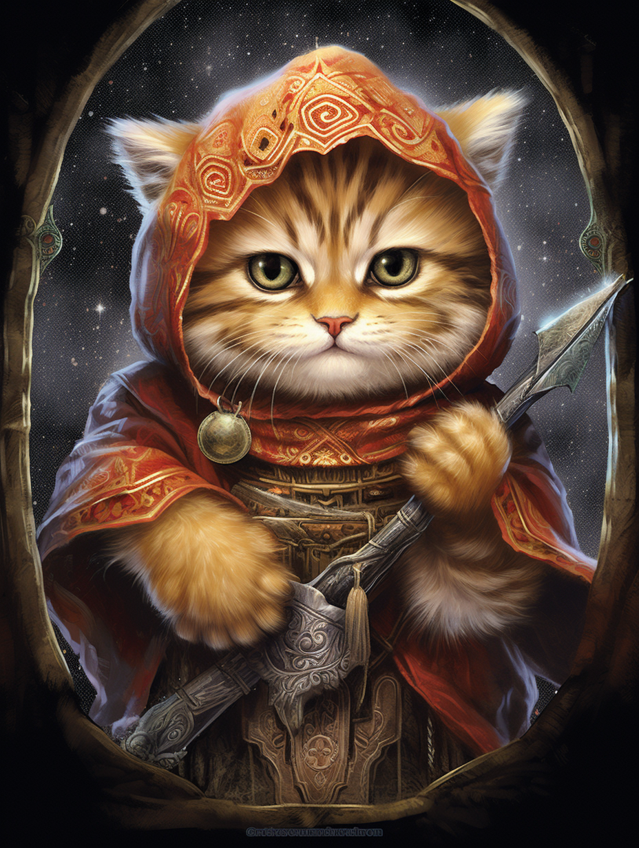 tarot card with tiger Cub as Jedi master, clipart png, WHITE BACKGROUND ...