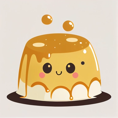 cute clipart of flan svg