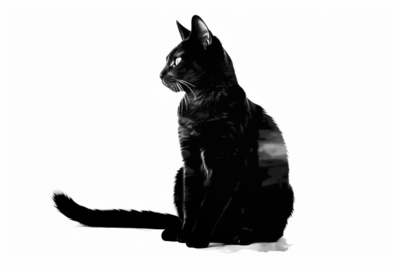 cat outline cliparts